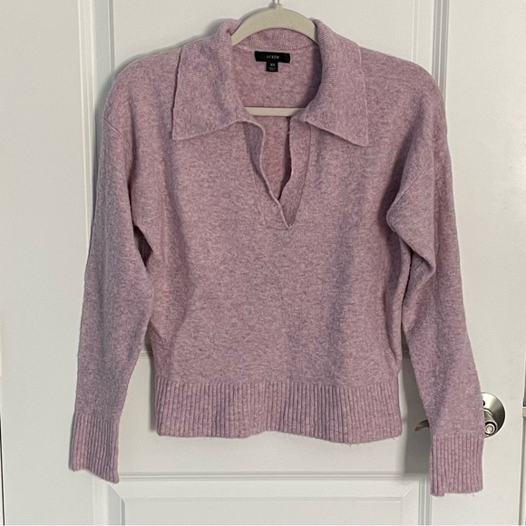 J. Crew Collared V-neck sweater in Supersoft yarn 35275 - Picture 2 of 15